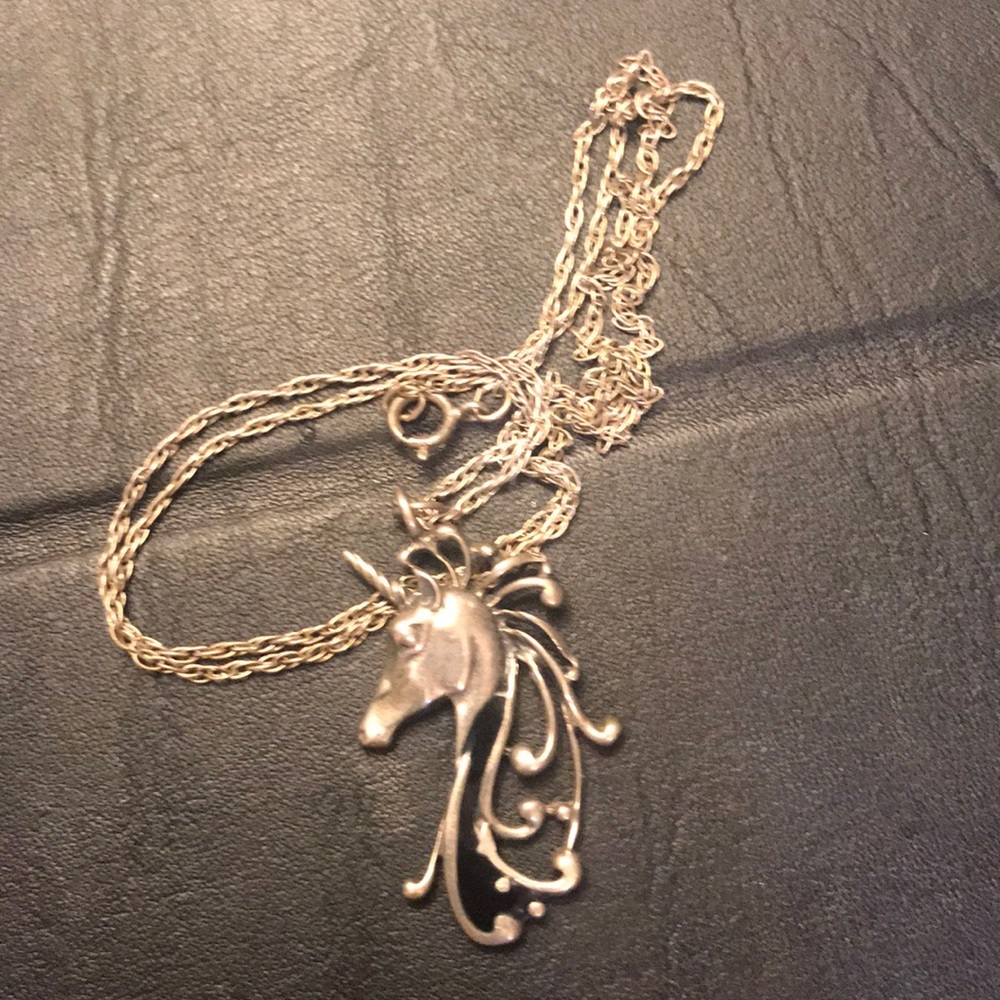 Sterling Silver Unicorn Necklace